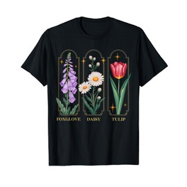 Foxglove Daisy Tulip Floral T-Shirt