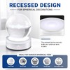 Silver Round LED Light Base Multicolor Display Stand (Two packs)