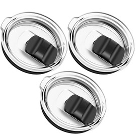 3 Pack 20 oz Tumbler Lid, Magnetic Slider Replacement for YETI, Ozark Trail, Old Style Rtic - BPA Free Spill Proof Cup Covers - Compatible with 10/24 oz Mug and 10 oz Lowball