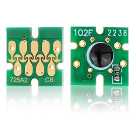 10Pcs White Ink Cartridge Chips for Epson F2000 F2100 - One Time Use Chip (5Pcs T725A1+ 5Pcs T725A2)
