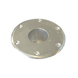 Caravan Stuff 4 U Recess Modern Round Dining Table Base Chrome, 6-Inch Diameter