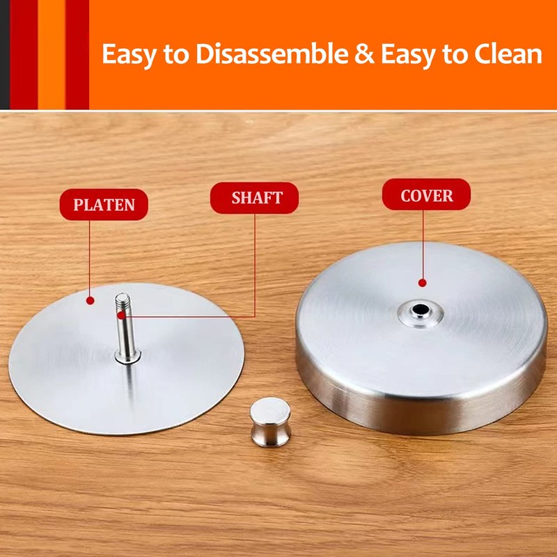 Adjustable Burger Press,Stainless Steel Hamburger Press Patty Maker,Solid Burger Maker