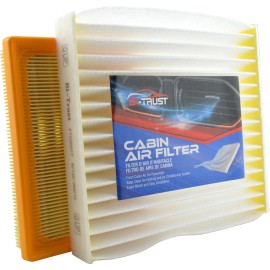 BI-TRUST Air Filter Combo: Engine & Cabin Filters for Toyota Prius C 2012-2019 L4 1.5L