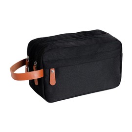 Premium Water-Resistant Oxford Cloth Toiletry Bag for Men and Women, Large Travel Shaving Dopp Kit with Hanging Hook, Multi-Compartment Cosmetic Organizer, Leak-Proof Design