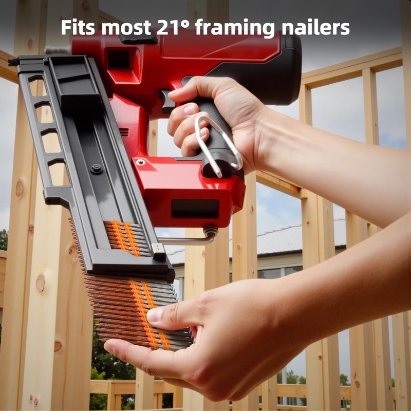 1000 Count 21 Degree framing Nails 3 inch, 3" x