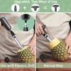 Newness Pineapple Corer with Knife, [Upgraded, Electric & Manual] Stainless