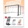 STOLAS Half Moon Light for Nail Desk with Phone Holder,