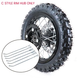 12 inch Rim Spoke Replacement for SSR 50cc 125cc 150cc XR CRF Chinese Dirt Pit Bike Front Or Rear 2.5-12 3.00-12 80/100-12 tire Wheel Rims Hub
