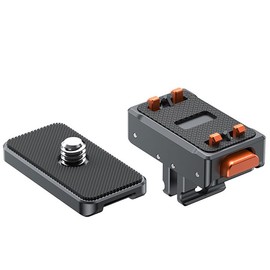 Magnetic Quick Release Mount for Insta360 Ace Pro 2/Ace Pro / Insta360 Ace, Aluminum Alloy Adapter Mount Base, with 1/4 Screw Holes, and a Hidden Go.Pro Connection Port (Magnetic Mount+1/4 Screw kit)