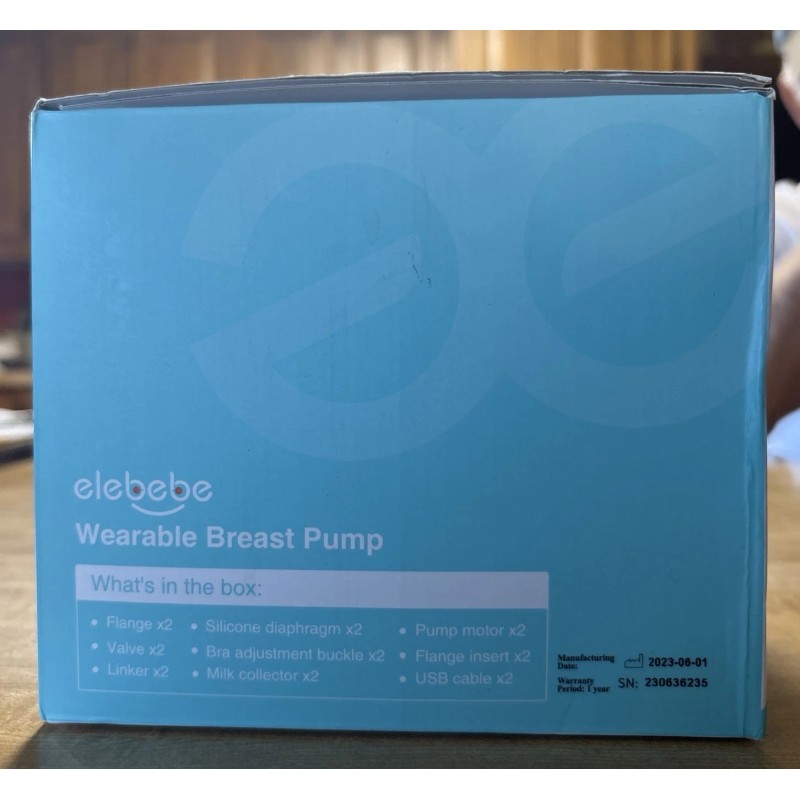 elebebe Wearable Breast Pump, S12 Hands Free Breast Pump with