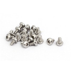 Sourcingmap M2 x 3mm 304 Stainless Steel Torx Pan Head Screws Bolts Fasteners 20pcs