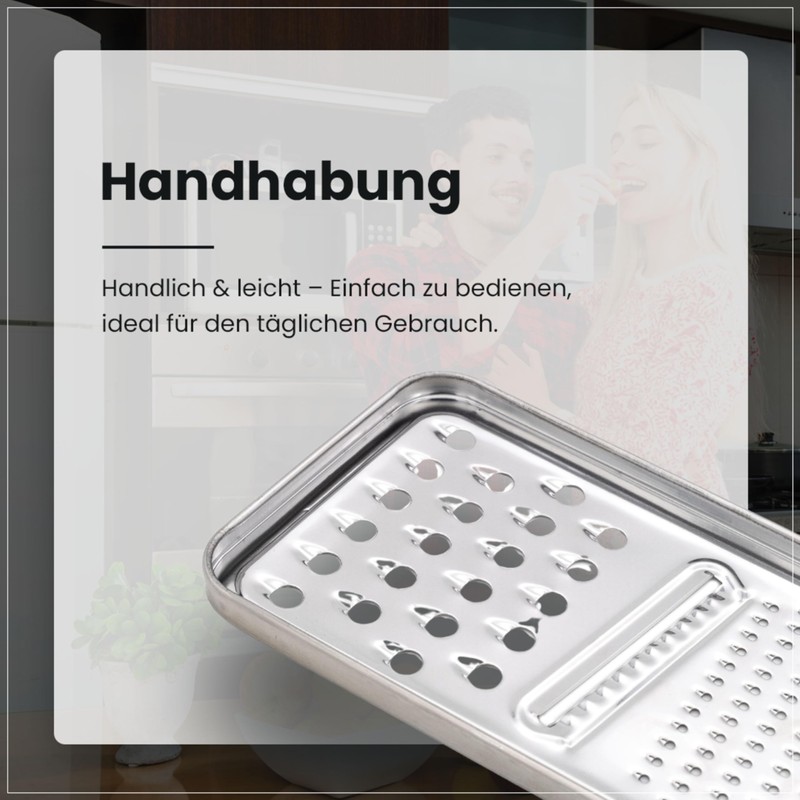 GRANA HOME Flat Stainless Steel Grater 24 x 10 cm