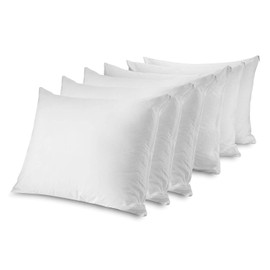 Standard Zippered Pillow Protectors | 100% Cotton Breathable Pillow Covers | Protects Pillows from Dirt, Dust, and Debris | (Standard 20x26 - Set of 6)