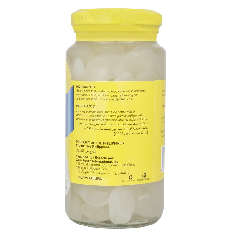 Buenas Kaong Green Sugar Palm Fruit In Syrup 340G