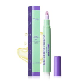 Gellen Ceramic Cuticle Pusher with Micro-Dosin Oil, 6ml Push & Buff Cuticle Remover & Cuticle Oil in a Pen | Nourish Exfoliates Smooth Cuticles | Easy Mess-Free Nail Care on the Go