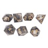 Polyhedral Dice Set Role Playing Epoxy Resin Transparent Skull Dice