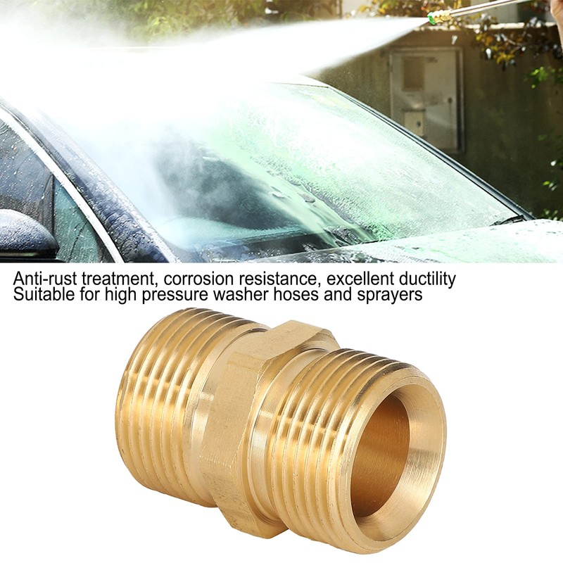 HEEPDD High Pressure Sprayer Adapter Brass M22 Metric Male Thread