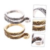 IWOWHERO 2pcs Metal Yarn Guide Ring Thimble for Knitting Comfortable