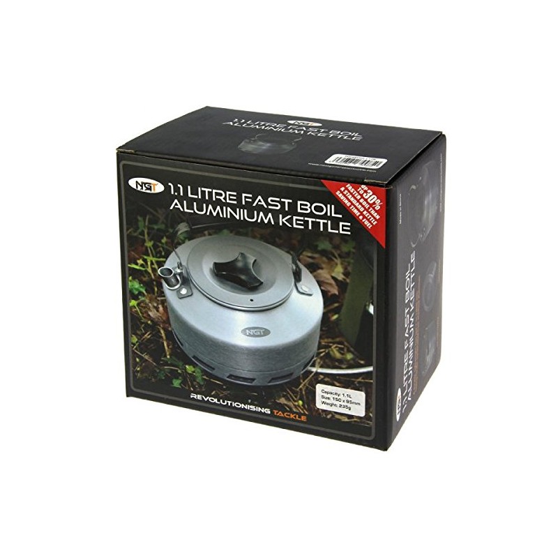 NGT Unisex's Fast Burn' Aluminium Kettle, Gunmetal, 1.1 Litre