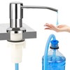 Soap Dispenser for Kitchen Sink,Chrome Stainless Steel Countertop Dish Sink