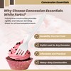Concession Essentials 7.25" Heavy Weight Plastic white Forks- Pack of