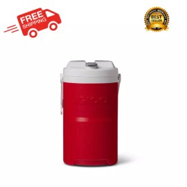 Igloo 1 Gallon Sports Beverage Jug with Hooks - Red