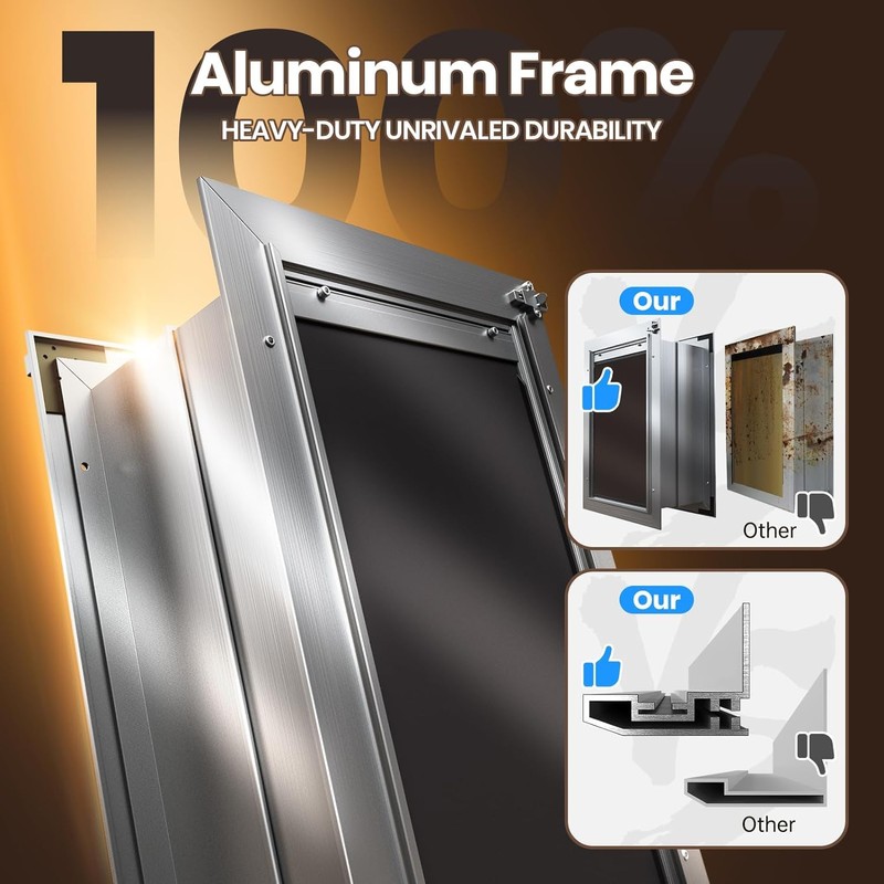 VOSOIR Cat Door for Wall, Small Pet Door, Heavy Duty