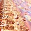 ANRO Oilcloth Tablecloth Oilcloth Tablecloth Christmas Red Christmas Round 120