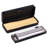 Qaixwuyi Blues Harmonica for Children Beginners Brooks Harmonica Beginners Silver