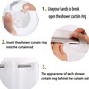 No Hooks Needed Waterproof Shower Curtain Liner PEVA 71" x