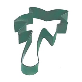 R&M Palm Tree 3.5" Cookie Cutter Green With Brightly Colored, Durable, Baked-on Polyresin Finish