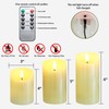 Lezonic Rechargeable Flickering Flameless Candles Battery Operated with Remote and