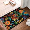 YWZDS Mexican Floral Kitchen Rugs Set of 2, Colorful Kitchen