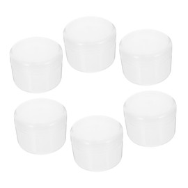 PACKOVE 6Pcs Cream Storage Containers Wide Mouth Empty Cosmetic Jars with Lids Travel Friendly Cream Jars for Lotions Balms and Beauty Products