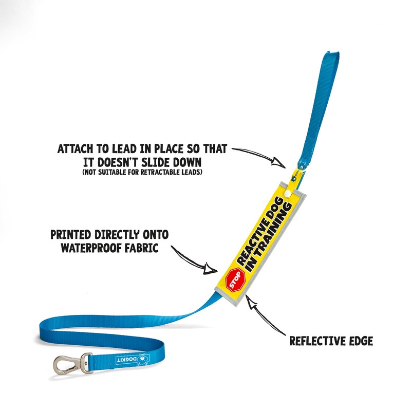 dogkit Reactive Dog In Training Sleeve for Reactive Nervous Dogs,