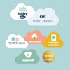 Silentnight Safe Nights Cot Size Fitted Sheets Set 100% Jersey