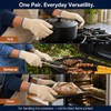 Nestvibe Oven Gloves Heat Resistant with Fingers for BBQ and