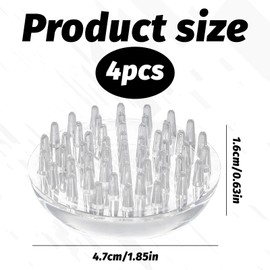 4 Pcs Furniture Castor Cups,Carpet Protector Cups,Round Spiked Caster Cups,Furniture Carpet Protectors,Furniture Cups for Carpet,Sofa Feet Protectors for Carpet,for Sofa,Furniture Legs,Chair,Table