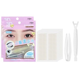 2 PCS Mesh Double Eyelid Tape, Total 600 Sheets, Double Sided Strong Double Eyelid Tape, Transparent, Natural, Invisible Fiber, Ultra Thin Tape, Easy to Apply, Inconspicuous Tape, Water-based, Ultra
