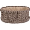 styleBREAKER women knit headband with plait pattern and sequins, fleece