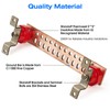 12" Heavy-Duty Copper Ground Bar Kit,Grounding Bus Bar,with 24 x