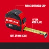 CRAFTSMAN 25-Ft Tape Measure with Fraction Marketing, Retractable, Manual-Locking Blade
