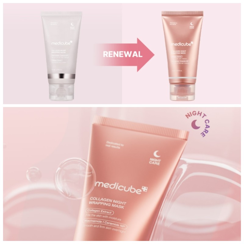 MEDICUBE Collagen Night Wrapping Mask 75ml, Type:02 Collagen Night Wrapping