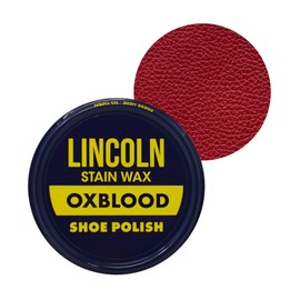 Lincoln Shoe Polish Wax - 2-1/8 oz | Made in USA Since 1925 - Ox Blood (Red)