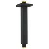 Aquaiaw Square Shower Arm and Anti-Scratch O-Ring Flange, 8 inch,