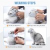 Cat Muzzle, Breathable Cat Face Cover Transparent Anti Bite Face