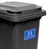 Personalisierte Aufkleber für Mülltonnen, Abfallbehälter & Wheelie Bins | Wetterfest