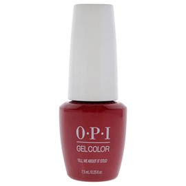OPI Gel Color Tell Me About It Stud GC G51B Gel Color Esmalte, Rojo, 7.5 ml                                                                           