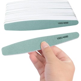 Diesisa 15 limas de uñas de grano 1000/4000 para uñas naturales, tableros de esmeril para limas naturales, doble cara para pulir uñas, manicura, pedicura, suministros de uñas, herramientas para uñas de los pies, para el hogar y el salón