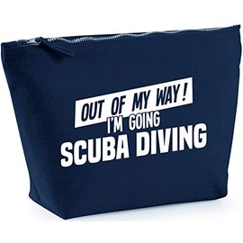 Hippowarehouse Out of My Way I'm Going Scuba Diving printed make up cosmetic wash bag 18x19x9cm